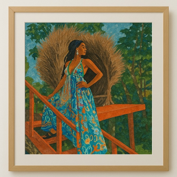 Title: Oceania View Artist: Bythelionbody Medium: Original Artwork - Picture 1 of 1